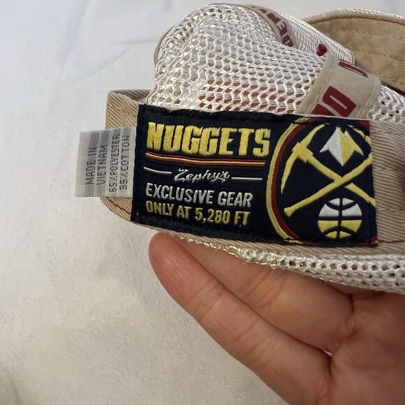 Vintage Style Denver Nuggets NBA Zephyr Red Snap Back Trucker Hat Cap - Picture 9 of 9